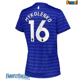 Everton Vitaliy Mykolenko #16 Tricou Fotbal Replică 2025-26 Femei Acasa